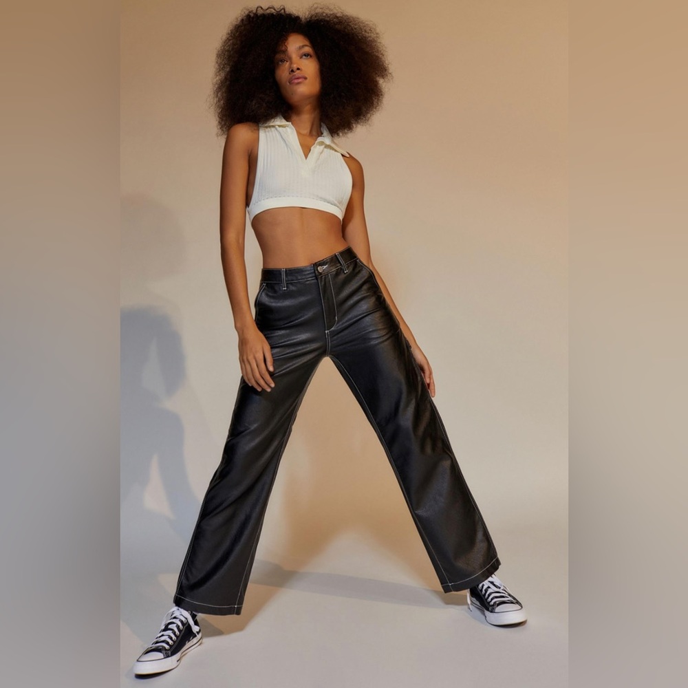 BDG Faux Leather Carpenter Pant